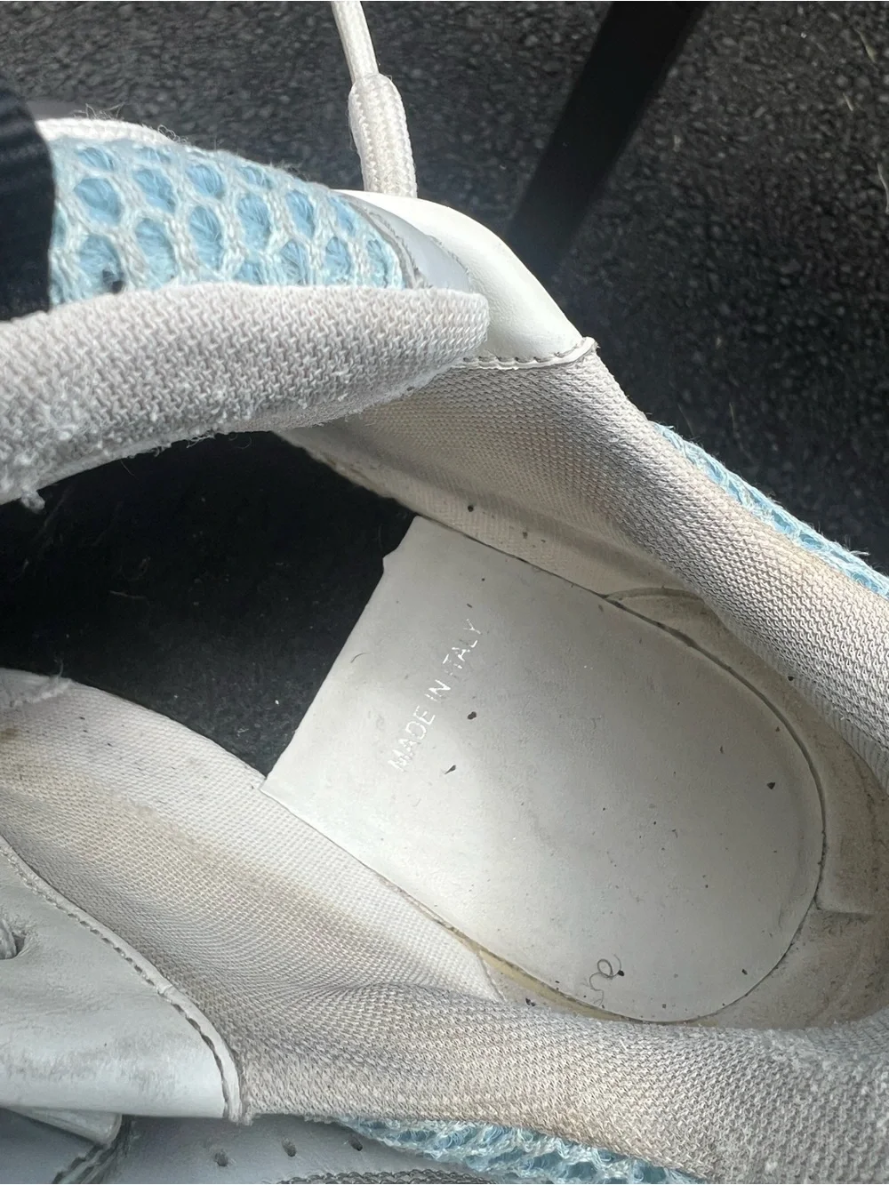 Men's Christian Dior B22 Sneakers Lace Up Shoes Color White /Blue/Gray Size 41